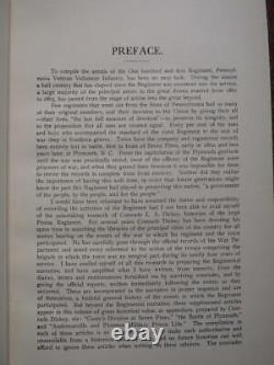 101st REGIMENT PENNSYLVANIA VETERAN VOLUNTEER INFANTRY 1910 FIRST EDITION
