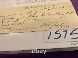 1575 CIVIL War Pennsylvania Cavalry Captain Welton Kia Sailors Creek Voucher Pay