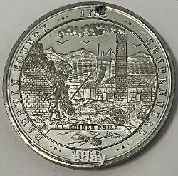 1785-1885 Dauphin County Pa Centennial Silver Plated CIVIL War Era Medal