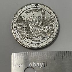 1785-1885 Dauphin County Pa Centennial Silver Plated CIVIL War Era Medal