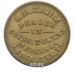 1861 S. H. Zahm Civil War Token Pennsylvania 525A-1b R-5 4667