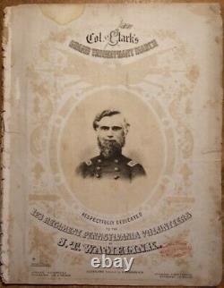 1862 Col Clark's Grand March 123rd Regiment Pennsylvania Volunteers Civil War