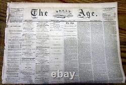 1863 Civil War Philadelphia PA newspaper THE BATTLE OF GETTYSBURG Lee retreats
