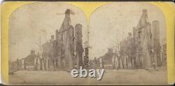 1864 CIVIL War Stereoview Of The Ruins Of Chambersburg, Pa