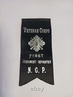 1906 Civil War Vets. First Reg. Infantry N. G. P. Ribbon- Pa National Guard