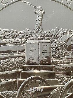2011 America 5oz. 999 Silver- Gettysburg National Military Park PA Civil War New