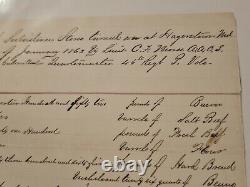 28 Page Civil War Archive 46th Regiment PA Vols Subsistence Invoice Documents