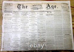 2 1863 Civil War Philadelphia PENNSYLVANIA newspapers BATTLE OF GETTYSBURG FIGHT
