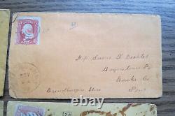 5 CIVIL War Covers Envelopes Royersford & Lower Providence Pa Postmarks