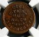 Allegheny City Pa, 1863 City Tea House Civil War Token Ngc Ms 64 Bn R-7