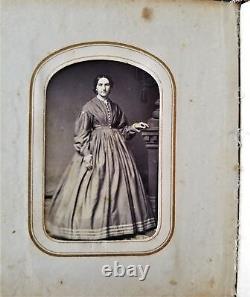 Antique PHOTOGRAPH ALBUM norristown pa soldier civil war lincoln CDV TINTYPE