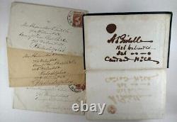 CIVIL WAR Colonal ALEXANDER BIDDLE signed book & envelopes, GETTYSBURG key family