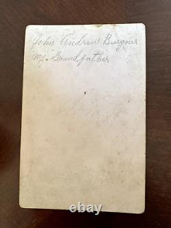 Cabinet Cards Man/Wife JOHN BURGNER 199th PA Illinois Civil War Veteran DAR