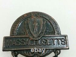 Civil War 50th Anniversary of Battle at GETTYSBURG, PA Medal Badge MASSACHUSETTS