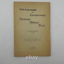 Civil War Era Lot Chickamauga Chattanooga Book 1895 Map Military Park TN