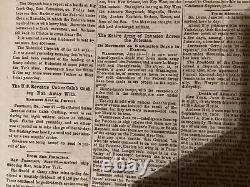 Civil War Newspaper Lot 1863 Invasion Of Pennsylvania Carlisle Gettysburg