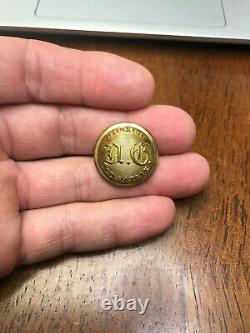 Civil War Pennsylvania National Guard Staff Coat Button RMDC Mintzer Backmark