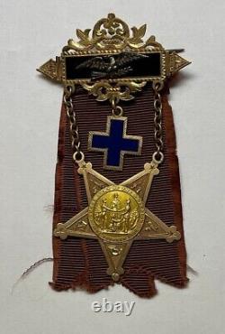 General Thomas J. Stewart G. A. R. Presentation Badge Medal Pennsylvania