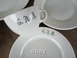 Grand Army of the Republic Dish Set G. A. R. GAR, Civil War Veteran, Pennsylvania