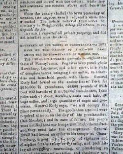 Great Battle of Gettysburg Confederate Capital Richmond VA Civil War 1863 News