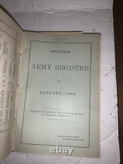 Military Order of the Loyal Legion of the U. S- PA. Army Register 1877-1881 READ