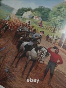 New DALE GALLON Civil War Print Signed SERIOUS WORK AHEAD 748/950 Gettysburg PA