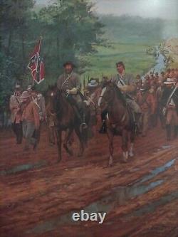 New DALE GALLON Civil War Print Signed SERIOUS WORK AHEAD 748/950 Gettysburg PA