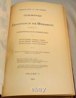 PENNSYLVANIA AT GETTYSBURG 1904 Two Volumes Civil War Deluxe Binding