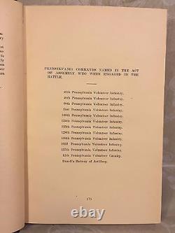 Pennsylvania at Antietam Dedication of the Monuments 1906 1st Edition Map There