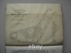 SOLDIERS' NATIONAL CEMETERY AT GETTYSBURG Revised Report & maps Harrisburg 1867