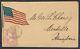 Usa C. 1861 3c Brown Salem To Pennsylvania Civil War Cover Stars & Stripes