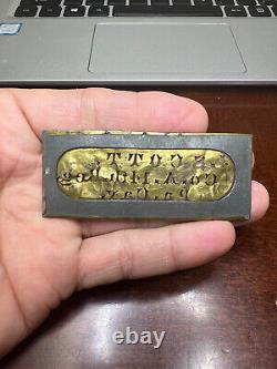Union Civil War J. Scott Co. A. 14th. Reg. Pa. Cavalry Brass & Iron Stencil