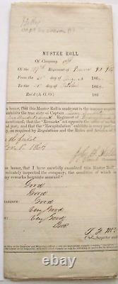 107e Pennsylvanie Guerre Civile Pertes Ferroviaires de Weldon Liste de recensement