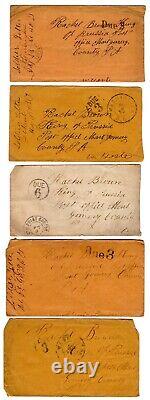 11X Lettres de soldat de la guerre civile Point Comfort, La Nouvelle-Orléans, DC TOUT à PA