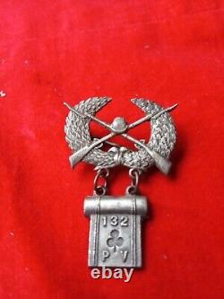 132ème Insigne Régimentaire de l'Infanterie de Pennsylvanie Médaille du 2ème Corps