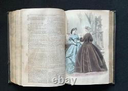 1864 Magazine Peterson (12 numéros) Planches de mode de la guerre civile pour femmes Patrons