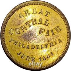 (1864) Philadelphie PA-750-L-1k (R-6) Grand Central Fair Civil War Token