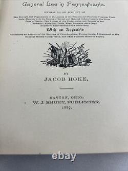 1887 1ère édition LA GRANDE INVASION DE 1863 Lee en Pennsylvanie Gettysburg Guerre civile