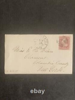 3/3271 1864 Couverture de la guerre civile et lettre de West Chester PA à E H Wilson Clermont NY