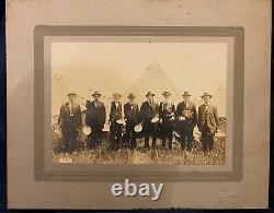 8 Vétérans de la guerre civile, Réunion du 50ème anniversaire de Gettysburg 1913 photographie originale identifiée RARE