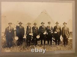 8 Vétérans de la guerre civile, Réunion du 50ème anniversaire de Gettysburg 1913 photographie originale identifiée RARE