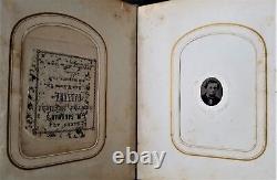 ALBUM PHOTO antique Norristown PA soldat guerre civile Lincoln CDV TINTYPE