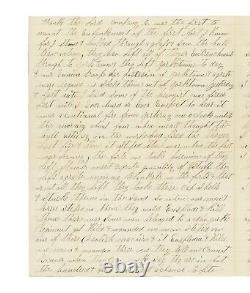 Archive de lettres de la guerre civile de 1862 Siège de Yorktown Lt Abraham Young, 101e Pennsylvanie