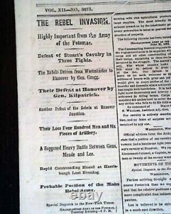 BATAILLE DE GETTYSBURG Meade contre Robert E. Lee Début 1863 Guerre civile Journal