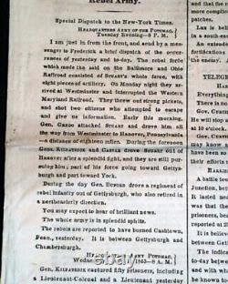 BATAILLE DE GETTYSBURG Meade contre Robert E. Lee Début 1863 Guerre civile Journal