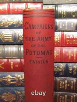 Campagnes de l'Armée du Potomac 1882 par William Swinton en Mylar Dj