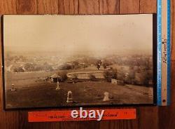 Champ de bataille de la guerre civile de Gettysburg: Photo rare et grande de 10X16 prise par Tipton