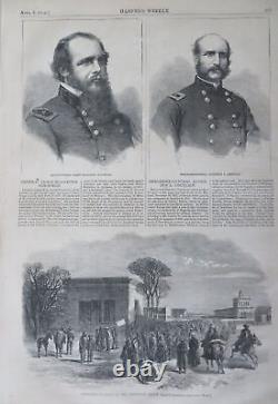 Cimetière de Gettysburg le 1er avril par Nast 1864 Journal de la guerre civile de Harper's