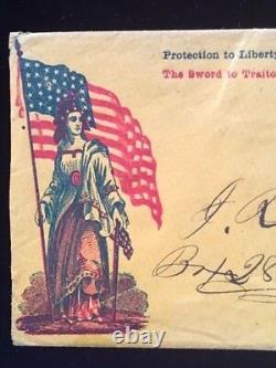 Couverture patriotique de la guerre civile de Pa Aaronsburg #65 Protection à la liberté