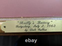 Dale Gallon Batterie de Reilly Guerre Civile Gettysburg Imprimé Signé 762/950 Avec Authentification